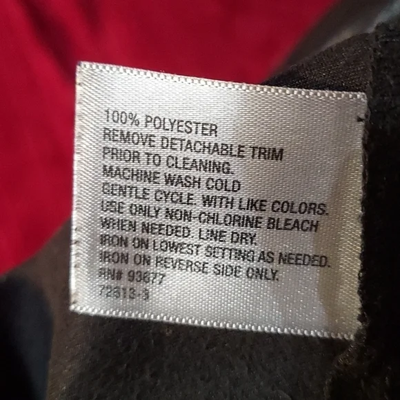 Worthington Black Peplum Blouse Size L - Picture 4 of 5